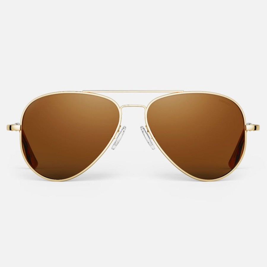 Randolph Engineering Concorde - 23K Gold & American Tan | Non-Polarized Sunglasses