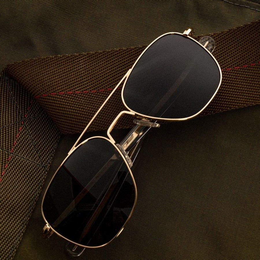 Randolph Engineering Aviator - 23K Gold & American Gray | Men'S Sunglasses