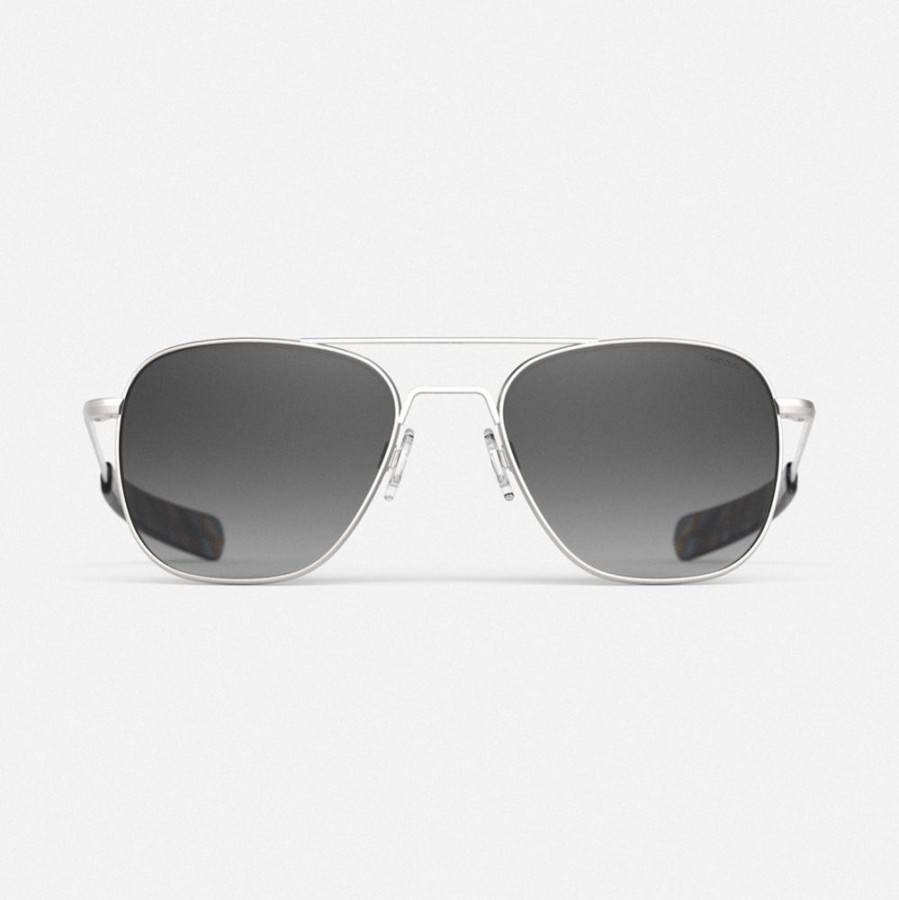 Randolph Engineering Aviator - Satin Silver & Coastal Gray | Women'S Sunglasses