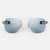 Randolph Engineering Aviator - 23K White Gold & Blue Hydro | Non-Polarized Sunglasses