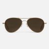 Randolph Engineering Amelia - 22K Satin Chocolate Gold & Cape Sand | Polarized Sunglasses