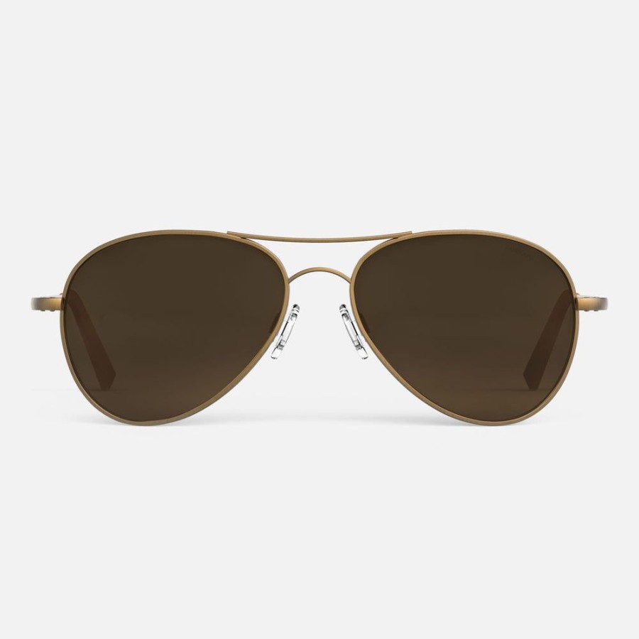 Randolph Engineering Amelia - 22K Satin Chocolate Gold & Cape Sand | Polarized Sunglasses