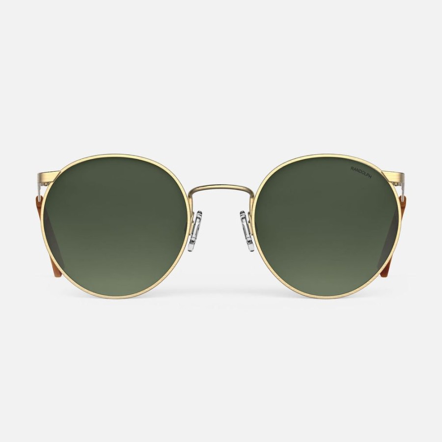 Randolph Engineering P3 - 23K Satin Gold & Evergreen | Women'S Sunglasses