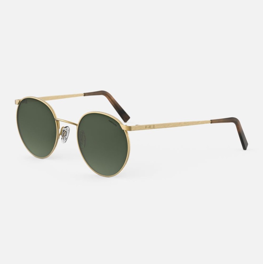 Randolph Engineering P3 - 23K Satin Gold & Evergreen | Women'S Sunglasses