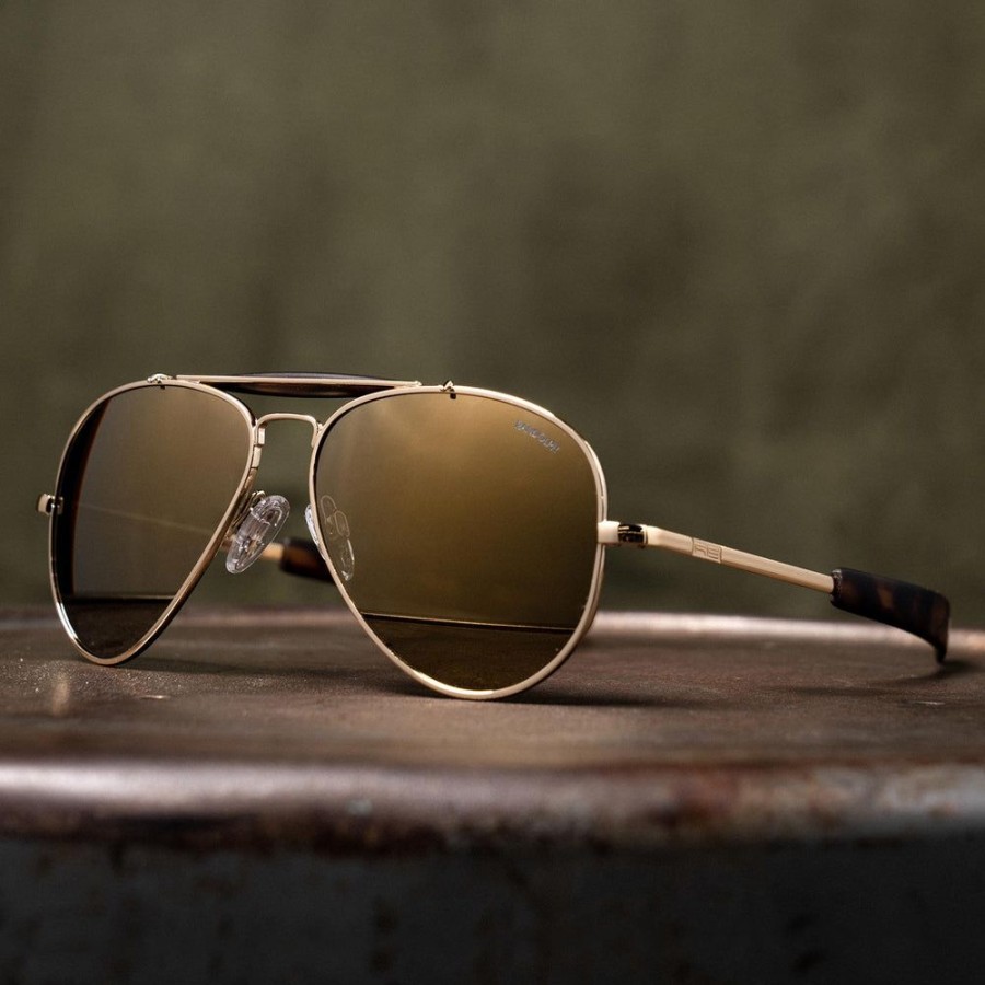 Randolph Engineering Sportsman - Randolph X Todd Snyder - 23K Gold | Women'S Sunglasses