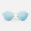 Randolph Engineering Hamilton - 22K Champagne Gold & Mystic Blue | Women'S Sunglasses