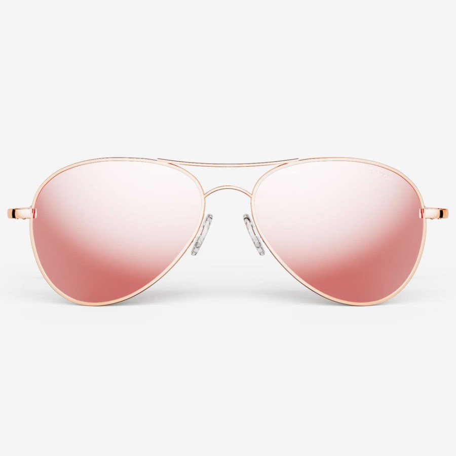 Randolph Engineering Amelia - 22K Rose Gold & Rose Gold | Non-Polarized Sunglasses