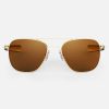 Randolph Engineering Aviator - 23K Gold & American Tan | Non-Polarized Sunglasses