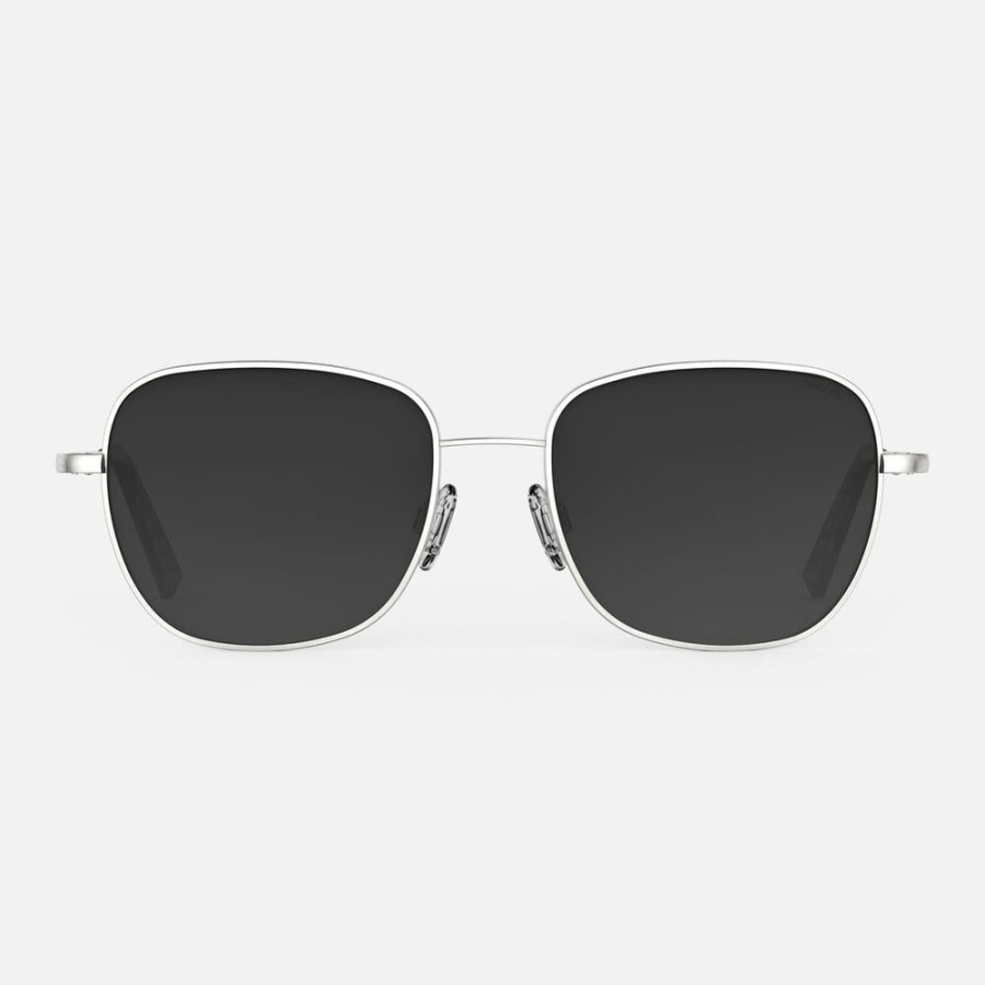 Randolph Engineering Cecil - Satin Silver & Coastal Gray | Polarized Sunglasses