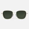 Randolph Engineering Cecil - 23K Satin Gold & Evergreen | Women'S Sunglasses