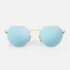 Randolph Engineering Hamilton - 22K Champagne Gold & Mystic Blue | Polarized Sunglasses