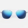 Randolph Engineering Aviator - Bright Chrome & Atlantic Blue | Polarized Sunglasses