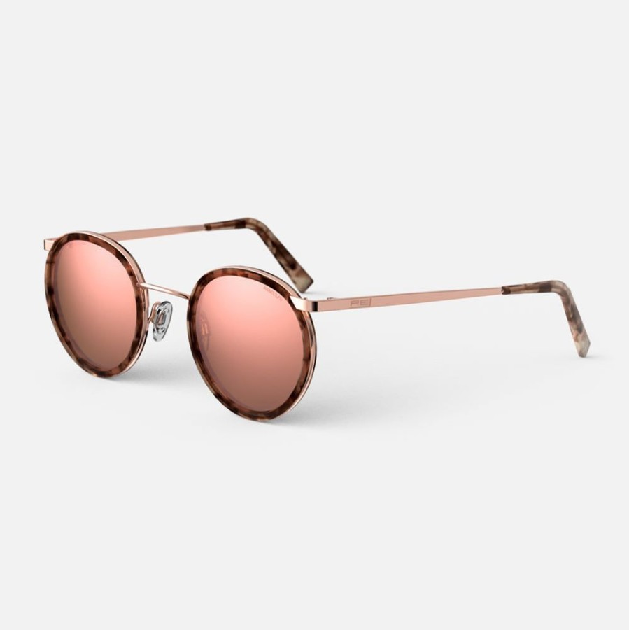 Randolph Engineering P3 Fusion - 22K Rose Gold & Rose Tortoise Inlay & Rose Gold | Women'S Sunglasses