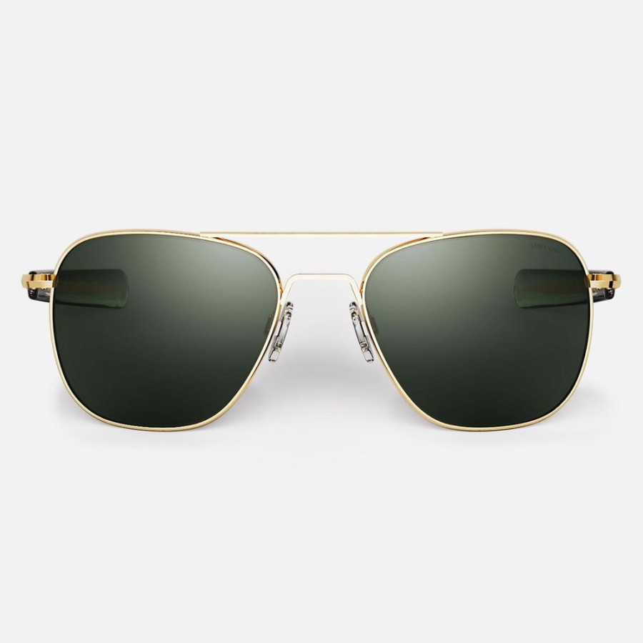 Randolph Engineering Aviator - 23K Gold & Agx | Polarized Sunglasses