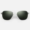 Randolph Engineering Aviator - 23K White Gold & Agx | Polarized Sunglasses