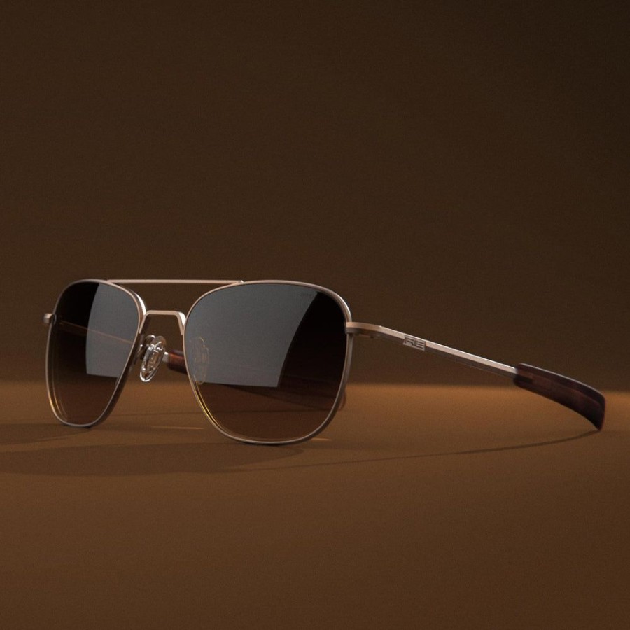 Randolph Engineering Aviator - 22K Satin Chocolate Gold & Cape Sand | Polarized Sunglasses