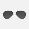 Randolph Engineering Amelia - Satin Silver & Coastal Gray | Women'S Sunglasses