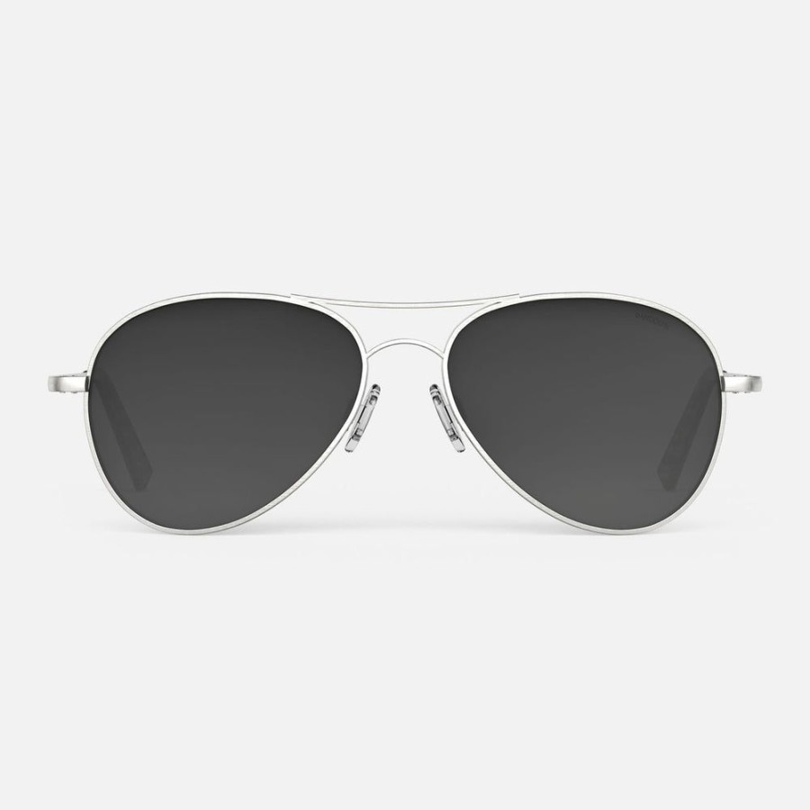 Randolph Engineering Amelia - Satin Silver & Coastal Gray | Women'S Sunglasses