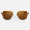 Randolph Engineering Aviator - 23K Gold & American Tan | Polarized Sunglasses