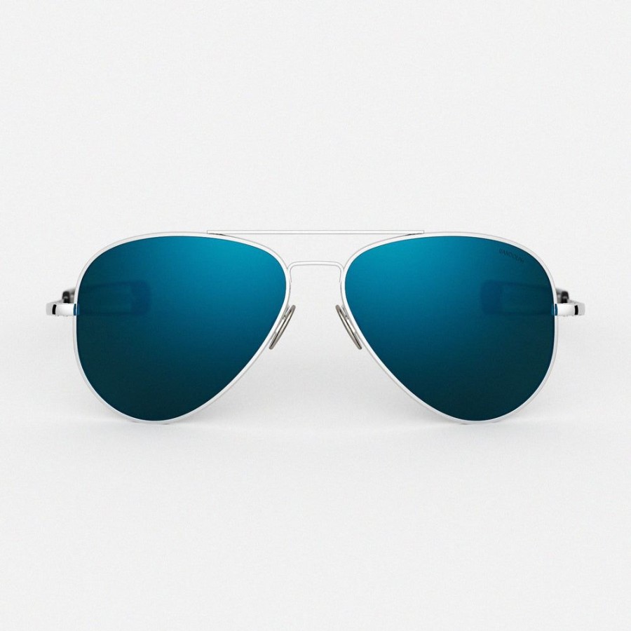 Randolph Engineering Concorde - 23K White Gold & Cobalt | Women'S Sunglasses