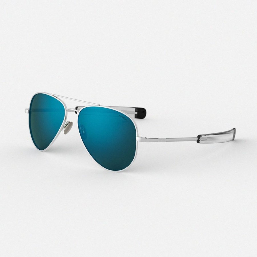 Randolph Engineering Concorde - 23K White Gold & Cobalt | Women'S Sunglasses