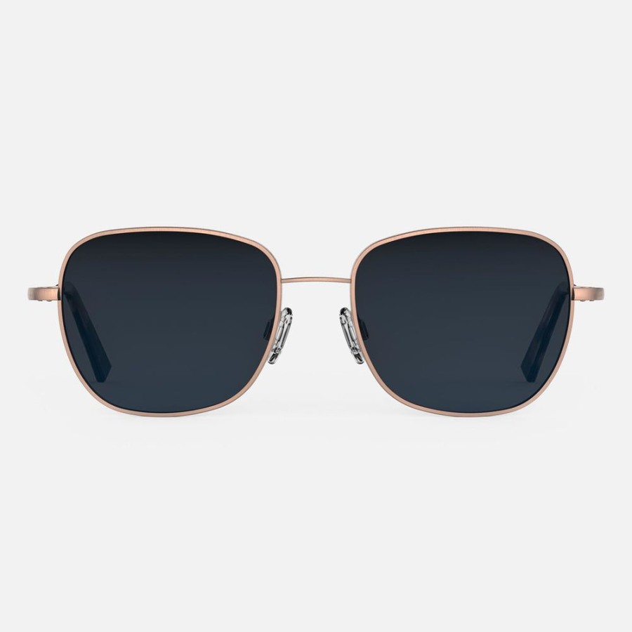 Randolph Engineering Cecil - 22K Satin Rose Gold & Slate | Women'S Sunglasses