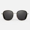 Randolph Engineering Elinor Fusion - Gunmetal & Dark Caramel Tortoise Inlay & American Gray | Women'S Sunglasses