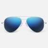 Randolph Engineering Concorde - Matte Chrome & Atlantic Blue | Women'S Sunglasses