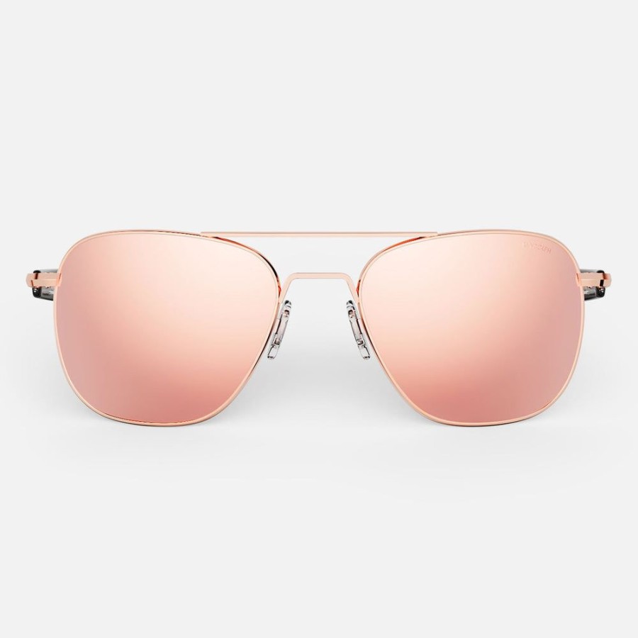 Randolph Engineering Aviator - 22K Rose Gold & Rose Gold | Non-Polarized Sunglasses