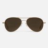 Randolph Engineering Amelia - 22K Satin Chocolate Gold & Cape Sand | Women'S Sunglasses