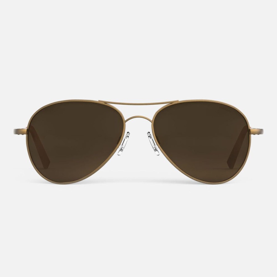 Randolph Engineering Amelia - 22K Satin Chocolate Gold & Cape Sand | Women'S Sunglasses