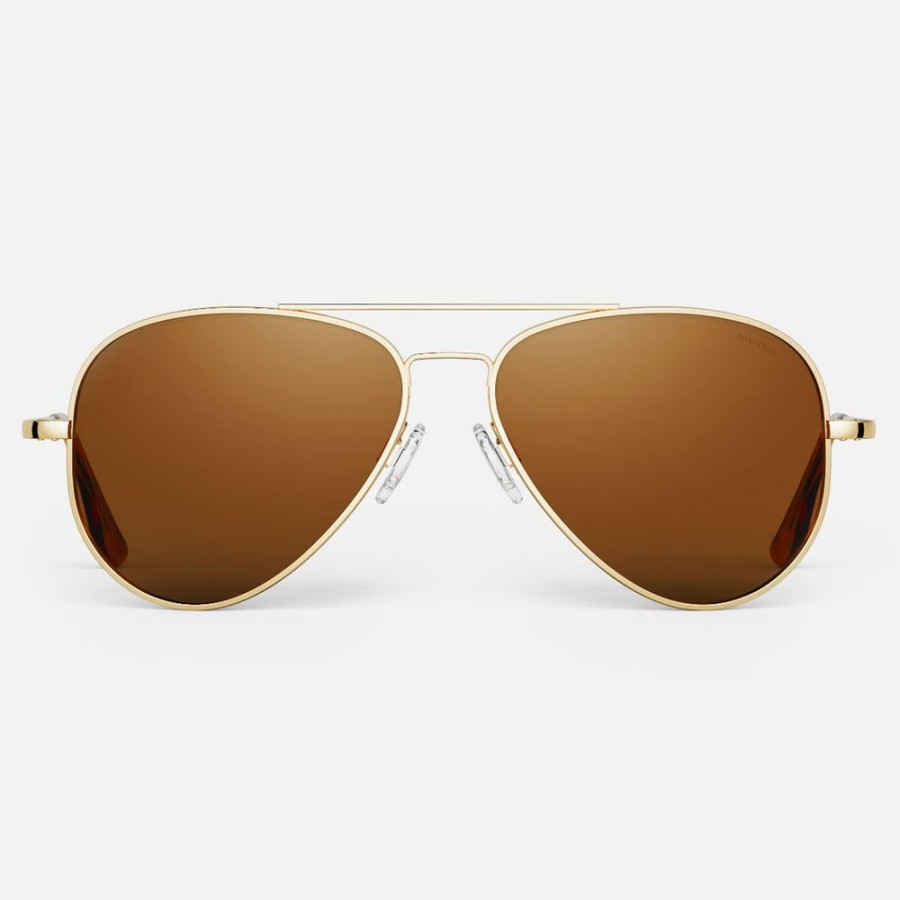 Randolph Engineering Concorde - 23K Gold & American Tan | Polarized Sunglasses