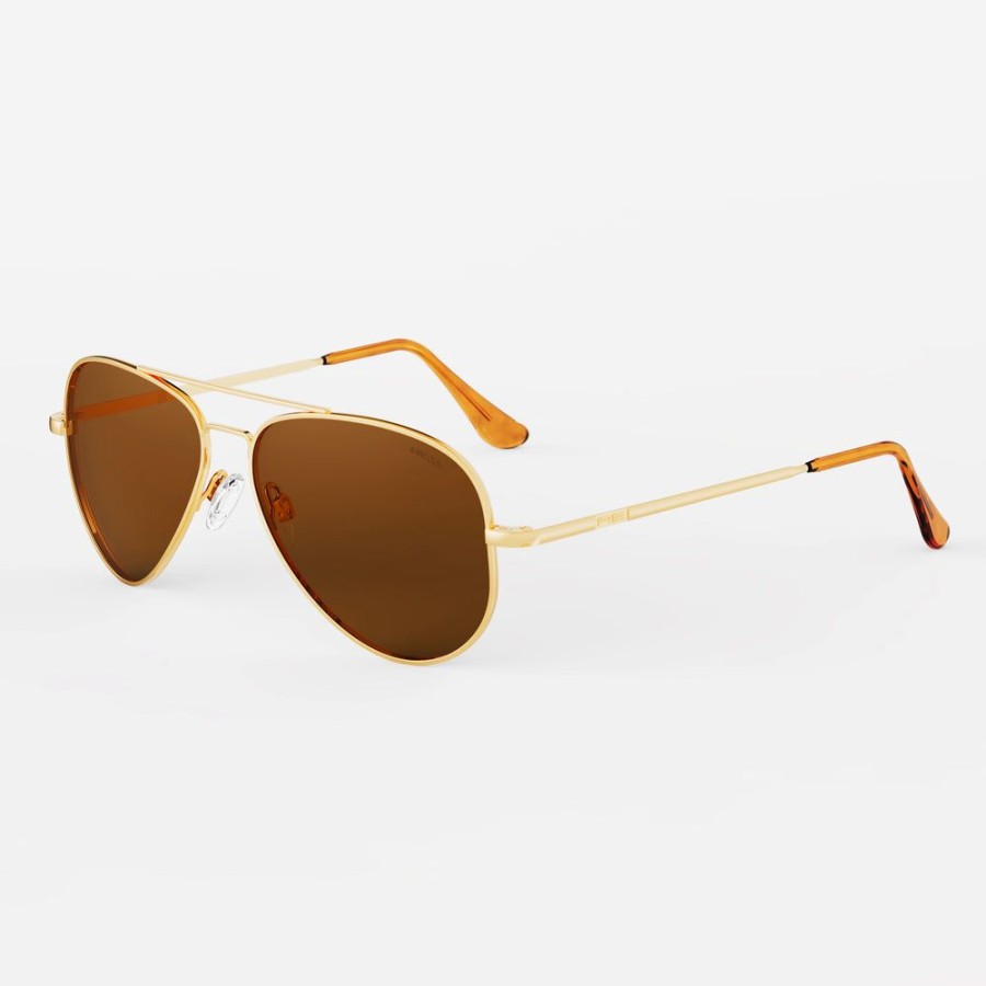 Randolph Engineering Concorde - 23K Gold & American Tan | Polarized Sunglasses