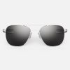 Randolph Engineering Aviator - Matte Chrome & American Gray | Polarized Sunglasses