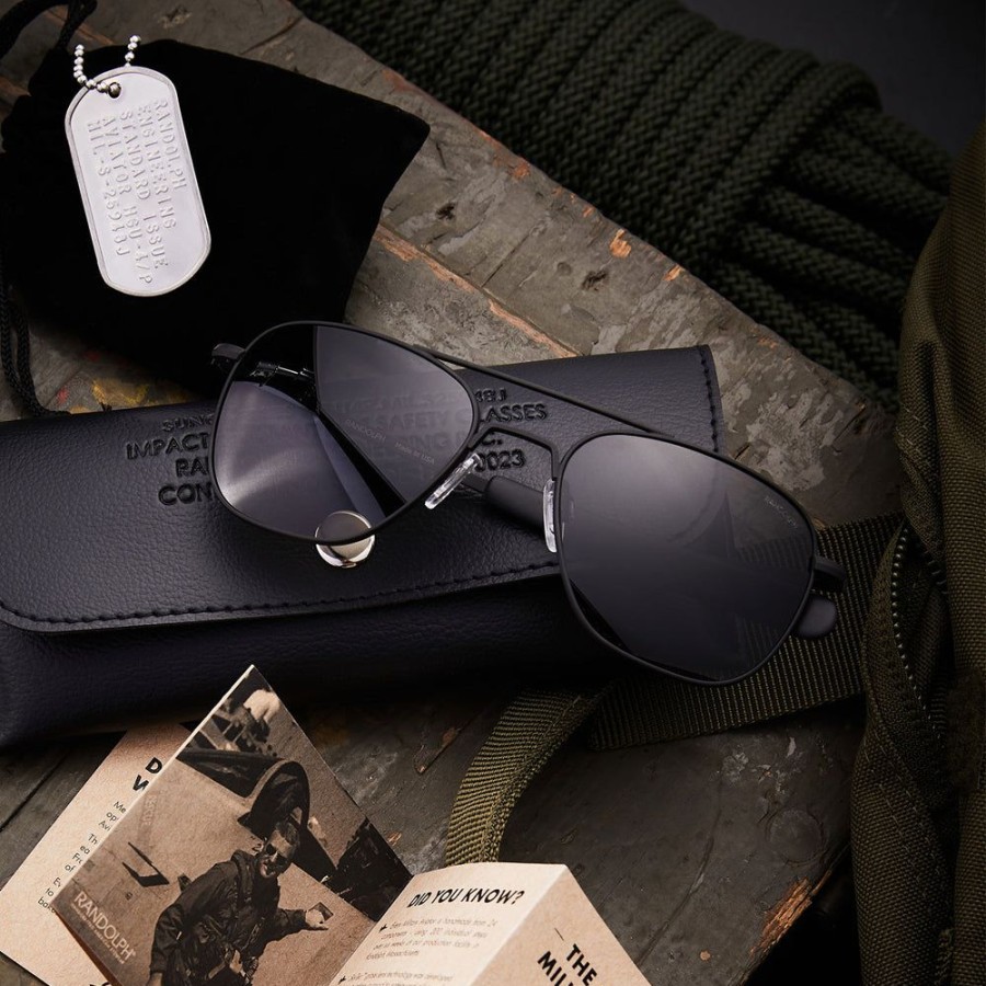 Randolph Engineering Aviator - Military Special Edition - Matte Black | Women'S Sunglasses