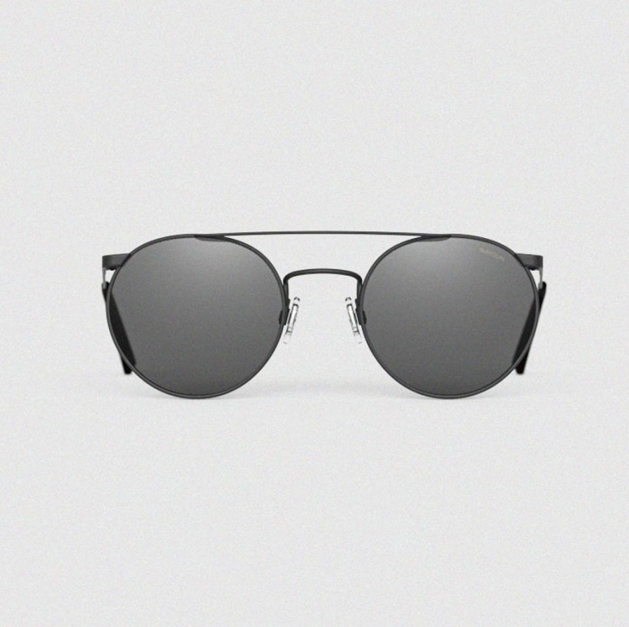 Randolph Engineering P3 Shadow - Matte Black & American Gray (Small 49Mm) | Non-Polarized Sunglasses