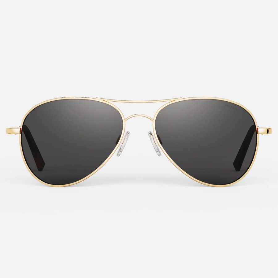 Randolph Engineering Amelia - 23K Gold & American Gray | Polarized Sunglasses