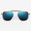 Randolph Engineering Aviator Ii - Bright Chrome & Cobalt | Women'S Sunglasses