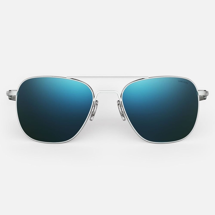 Randolph Engineering Aviator - Matte Chrome & Cobalt | Women'S Sunglasses