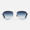 Randolph Engineering Thaden - Satin Silver & Slate | Women'S Sunglasses