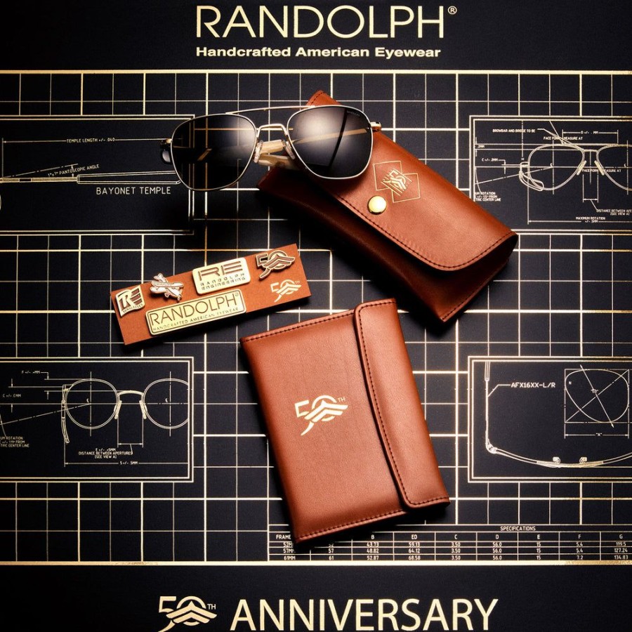 Randolph Engineering Aviator - 50Th Anniversary Edition Collector'S Box Set | Non-Polarized Sunglasses