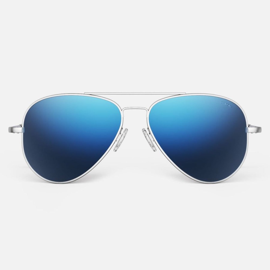 Randolph Engineering Concorde - Matte Chrome & Atlantic Blue | Non-Polarized Sunglasses