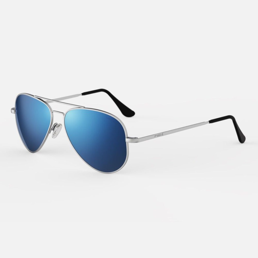 Randolph Engineering Concorde - Matte Chrome & Atlantic Blue | Non-Polarized Sunglasses