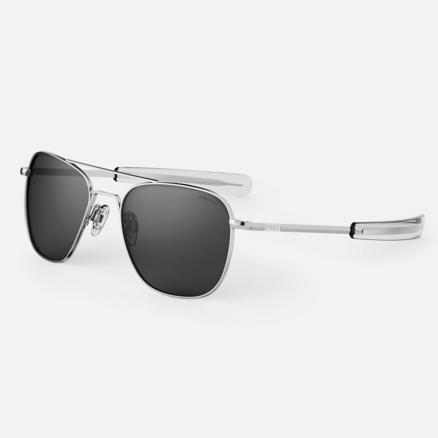 Randolph Engineering Aviator - Bright Chrome & American Gray | Non-Polarized Sunglasses