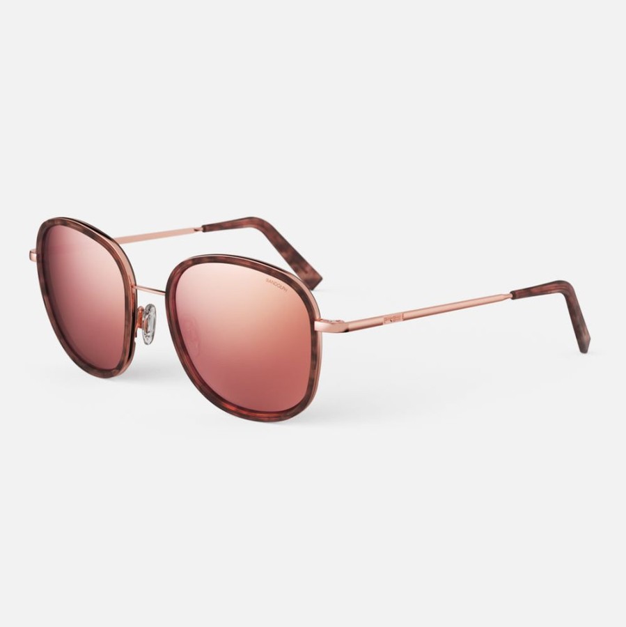 Randolph Engineering Elinor Fusion - 22K Rose Gold & Rose Tortoise Inlay & Rose Gold | Women'S Sunglasses