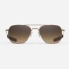 Randolph Engineering Aviator - 22K Satin Chocolate Gold & Cape Sand | Women'S Sunglasses