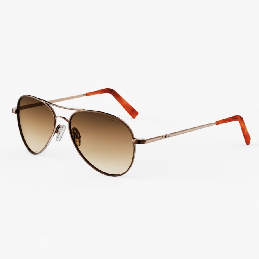 Randolph Engineering Amelia - 22K Chocolate Gold & Cape Sand | Non-Polarized Sunglasses