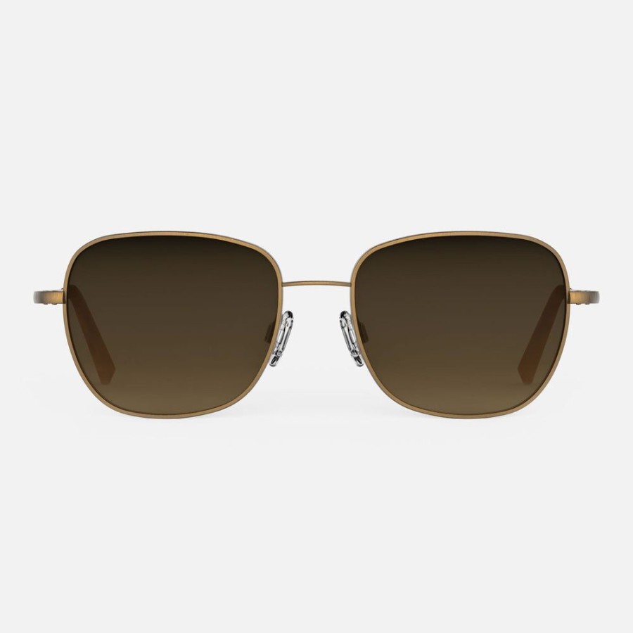 Randolph Engineering Cecil - 22K Satin Chocolate Gold & Cape Sand | Women'S Sunglasses