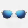 Randolph Engineering Aviator - 23K Gold & Atlantic Blue | Women'S Sunglasses