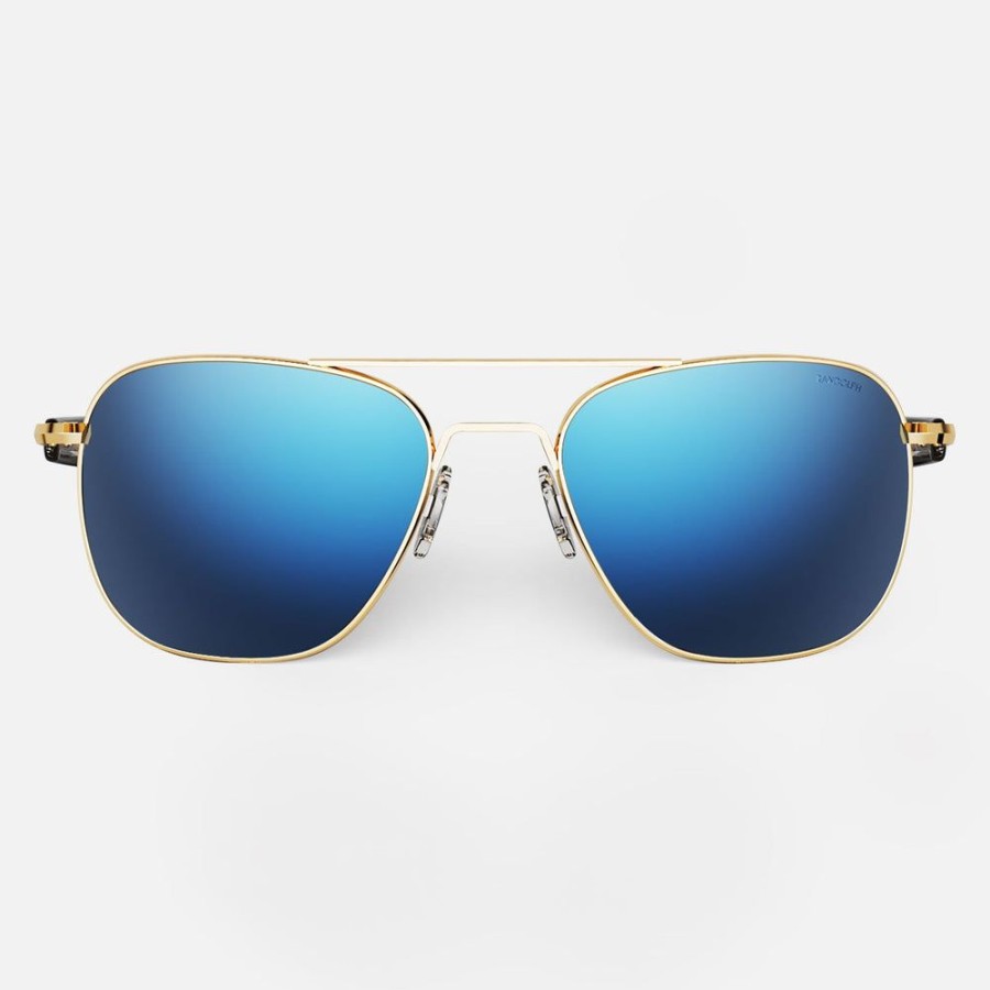 Randolph Engineering Aviator - 23K Gold & Atlantic Blue | Women'S Sunglasses